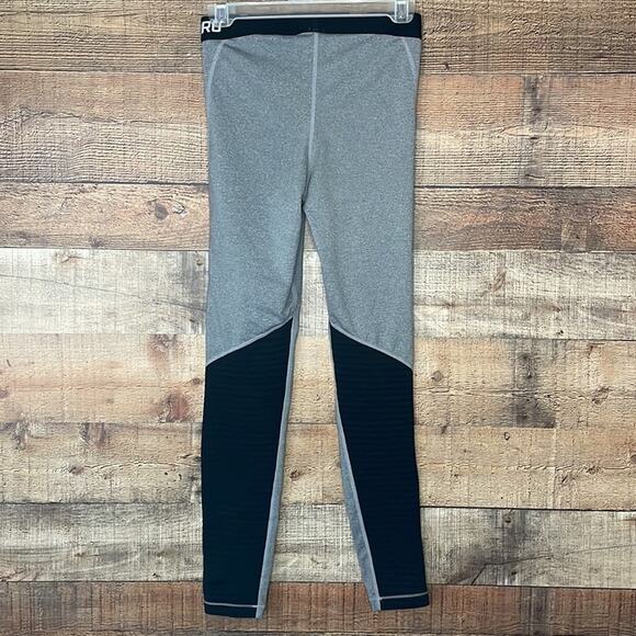 Nike Pro Warm Training Tights Leggings Gray Black Mesh Size Medium - Picture 5 of 11